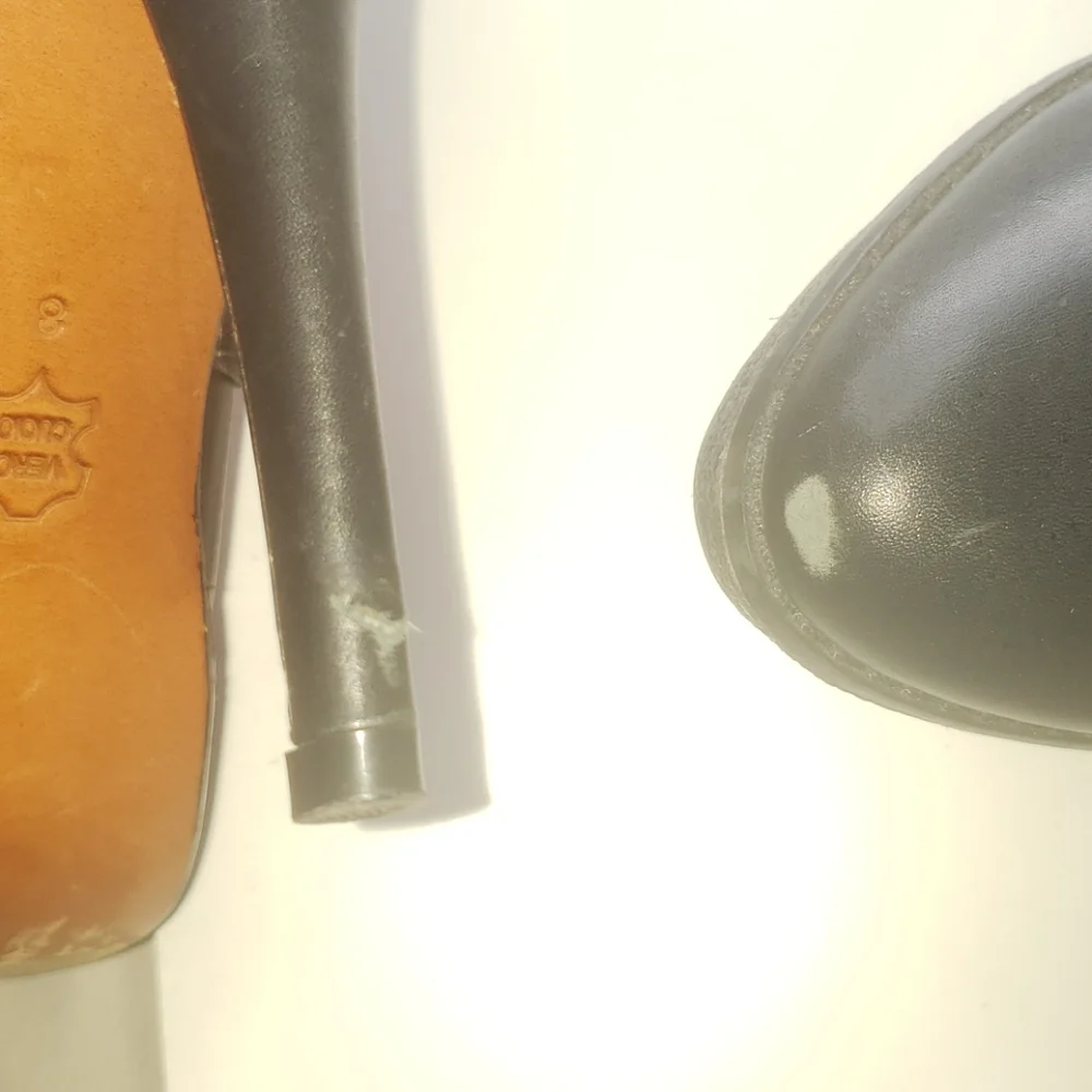 Charles David Black Moto Style Booties with buckles Size 8 - Picture 8 of 9